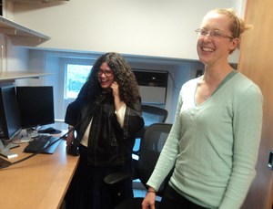 Lisa and Emily- laughing 3