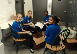 Marymount at service site 2